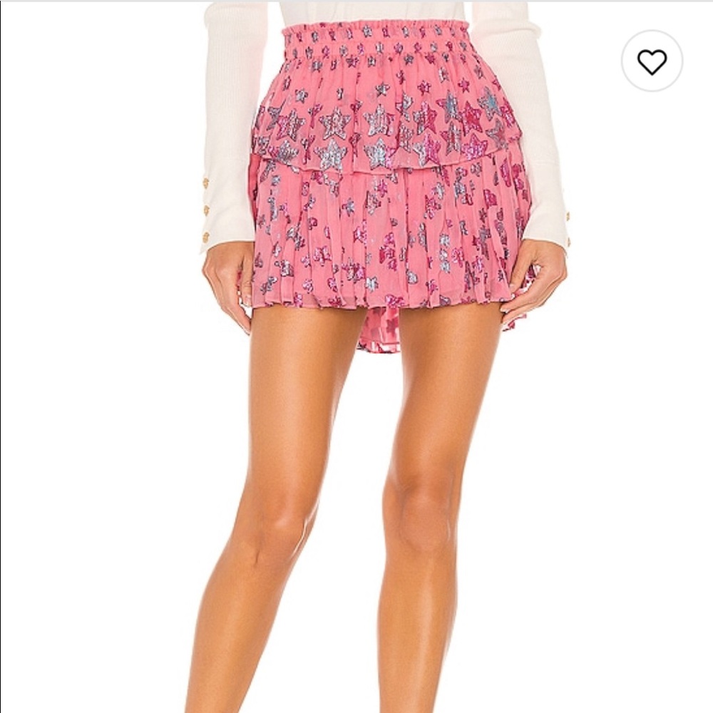 COPY - loveshack fancy mini ruffle skirt